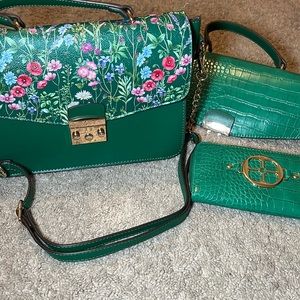 Iman cross body interchangeable purse